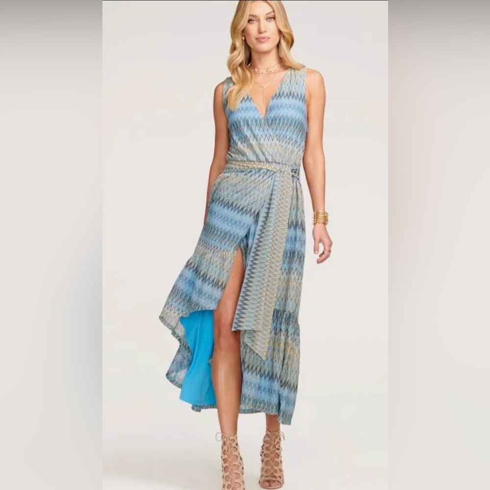 Ramy Brook Elena Dress in Mystic Blue XXS